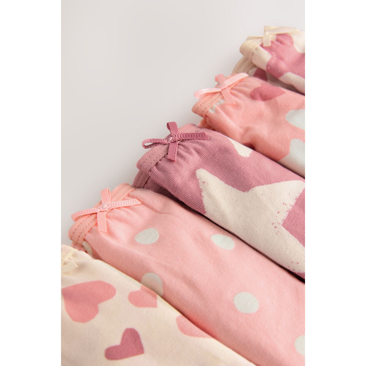 Slips, lot de 10 rose motif cœurs, NEXT