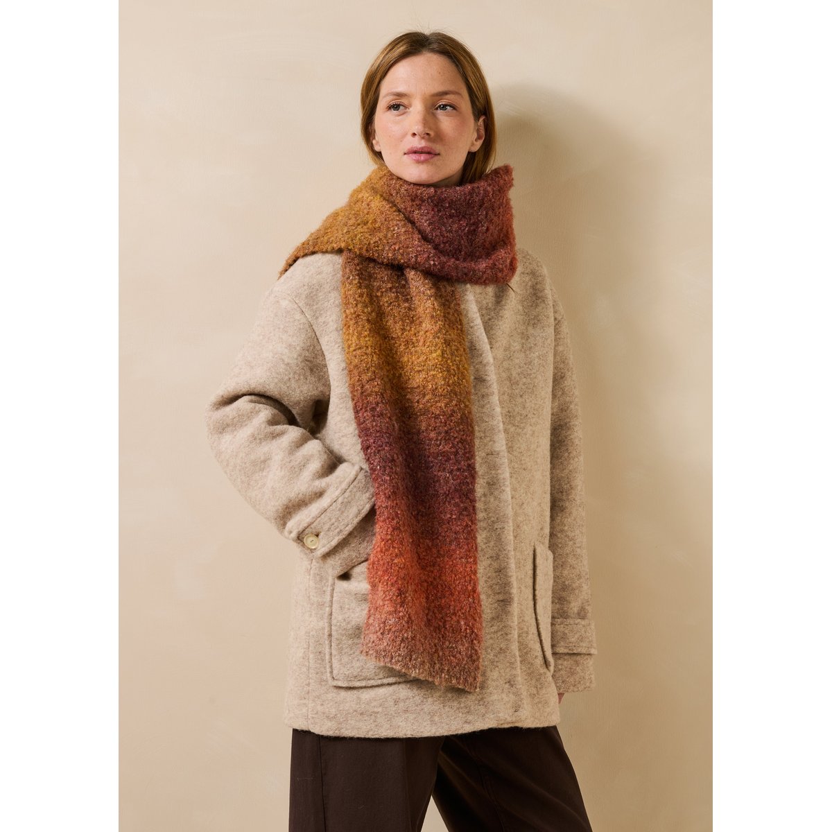 Écharpe tie & die rosewood, LA FEE MARABOUTEE