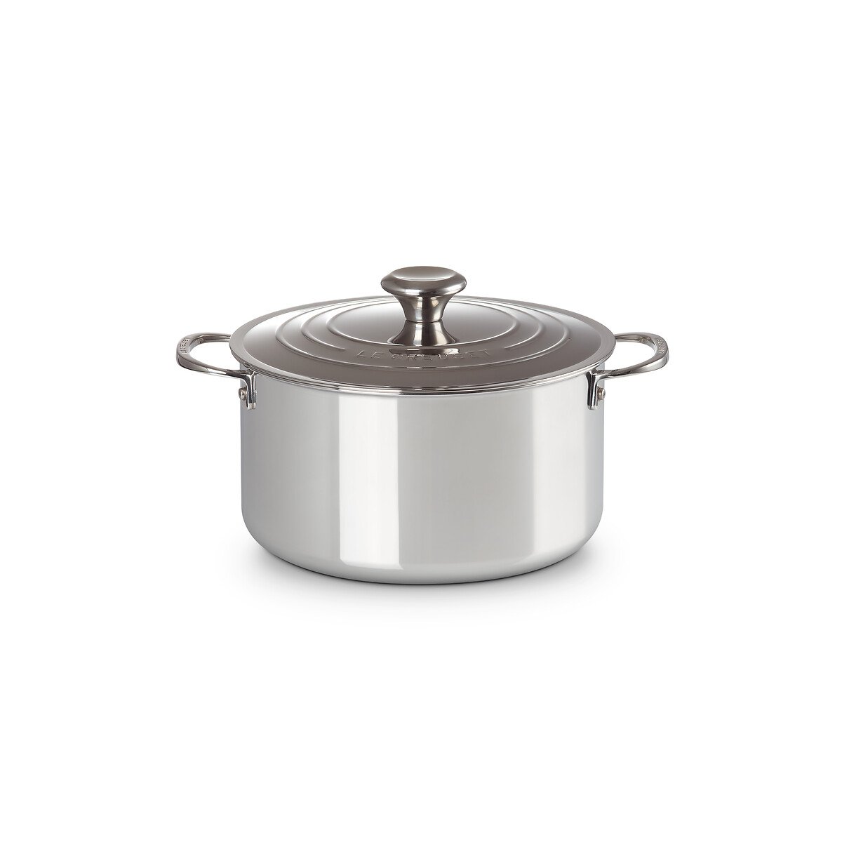 Cocotte ronde Signature inox, LE CREUSET