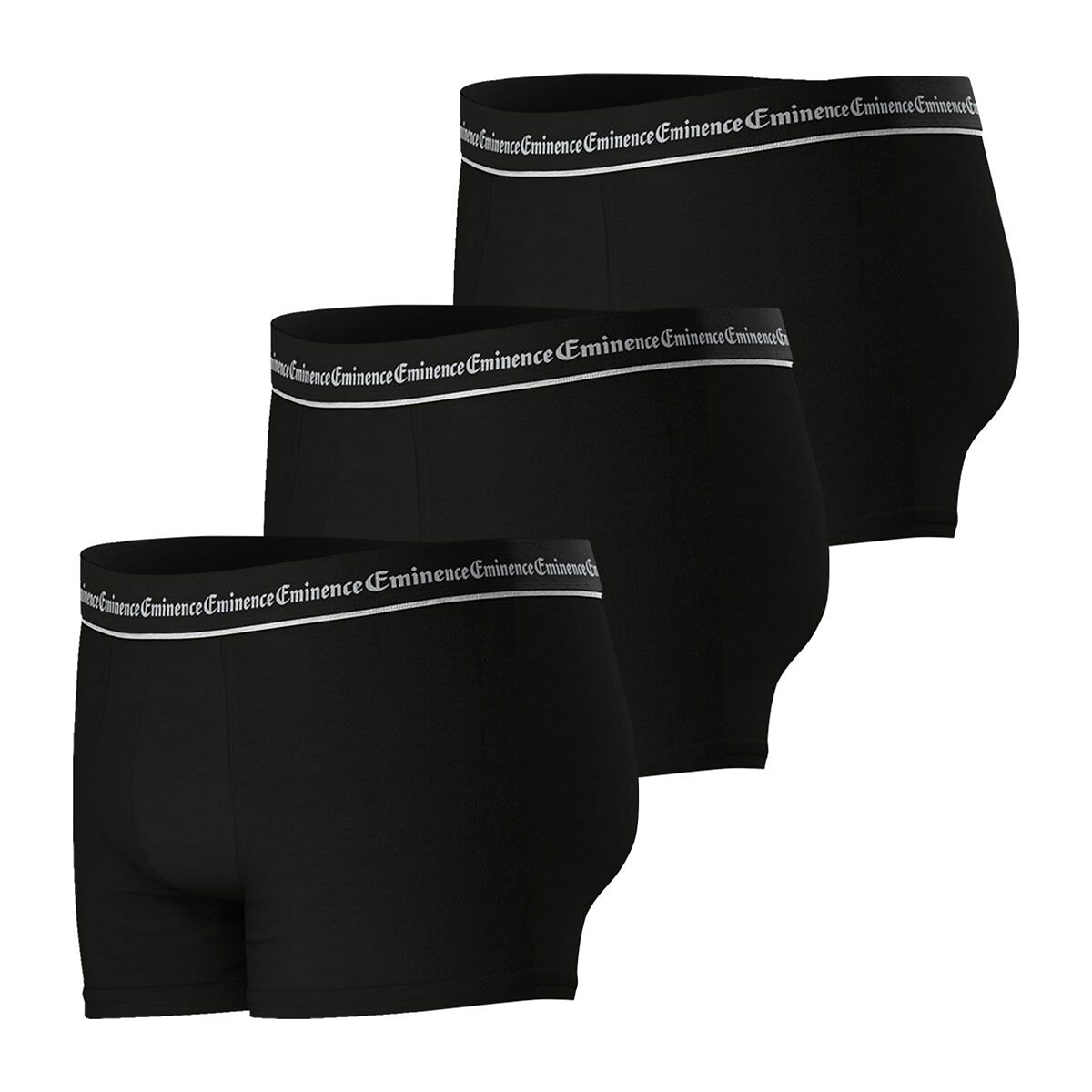 Lot de 3 boxers Trio Business noir, EMINENCE