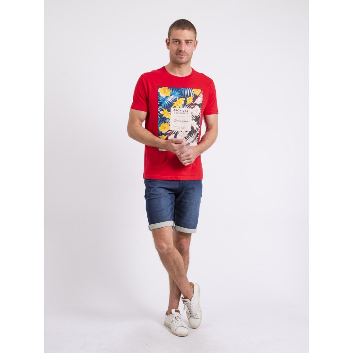 T-shirt Col Rond Nirayman rouge, RITCHIE
