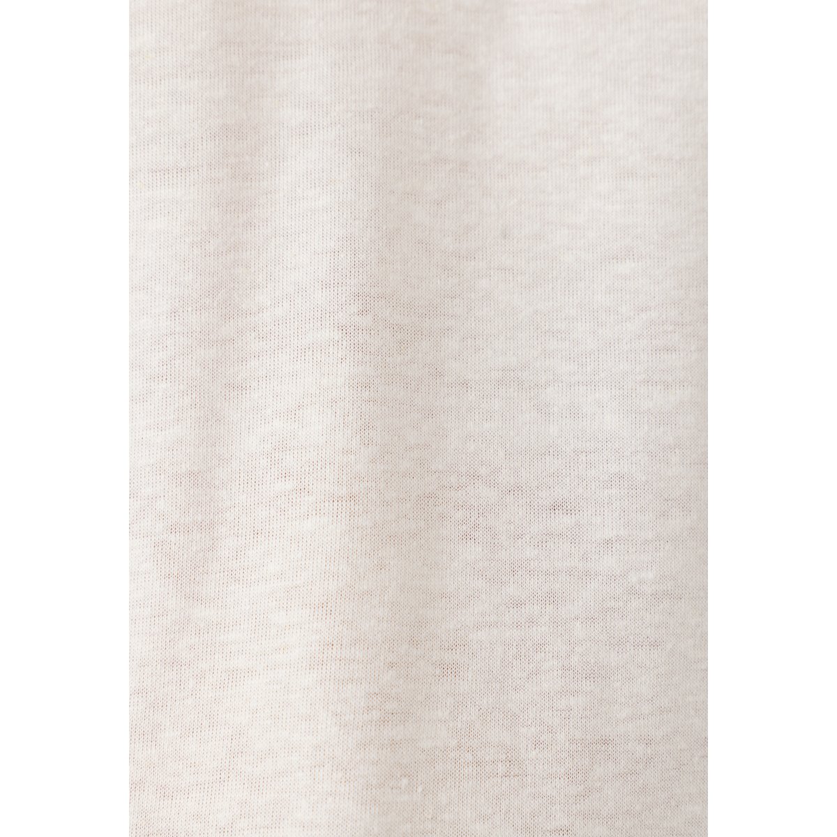 T-shirt mélange lin, détails tressés blanc cassé, DAMART