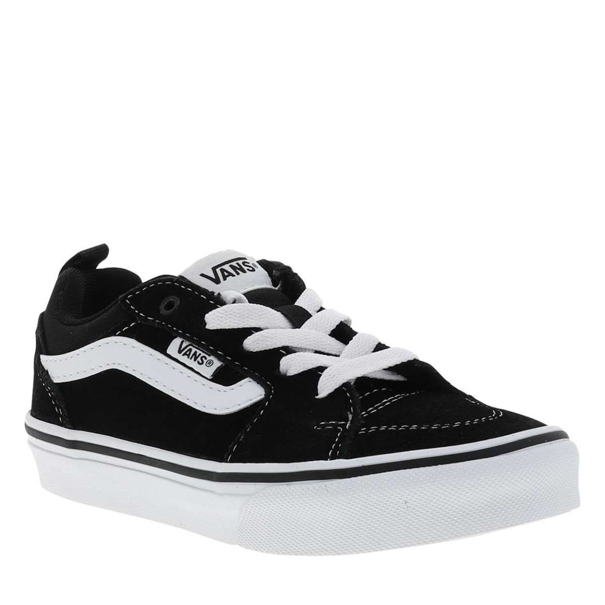 Baskets FILMORE cuir talon plat noir, VANS