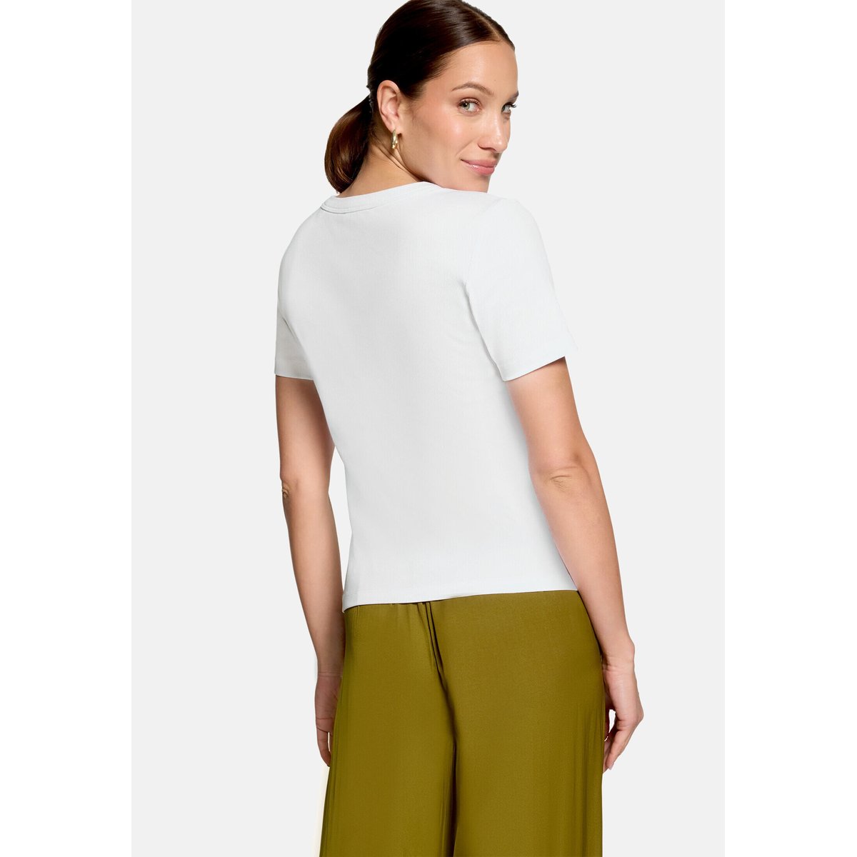 T-shirt basique manches courtes brilliant white, ZERO