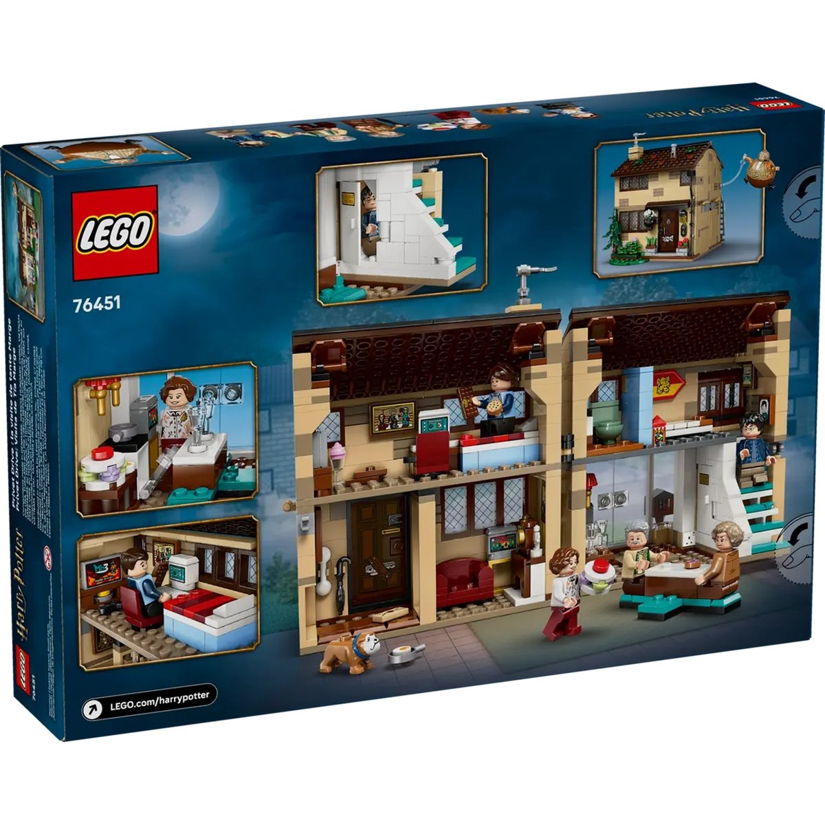 LEGO Harry Potter - Visite de Tante Marge au 4 Privet Drive - Set de Construction 76451 multicolore, LEGO