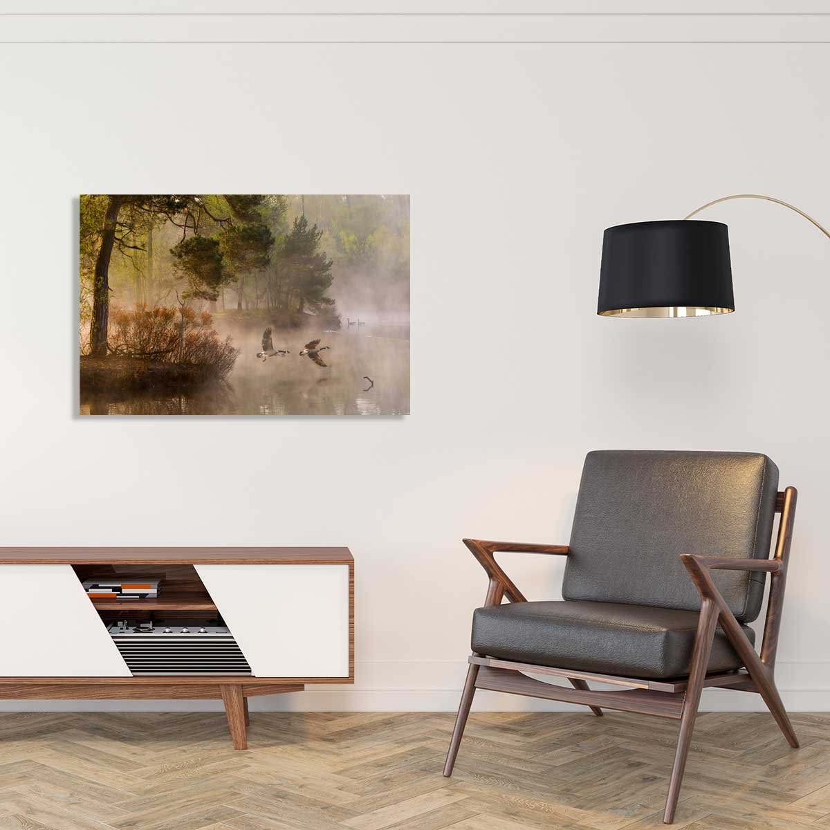 Tableau oies sauvages tableau alu dibond, HEXOA