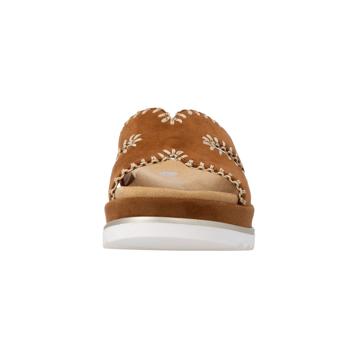 Mules Cuir Compensée Noccia marron, REMONTE