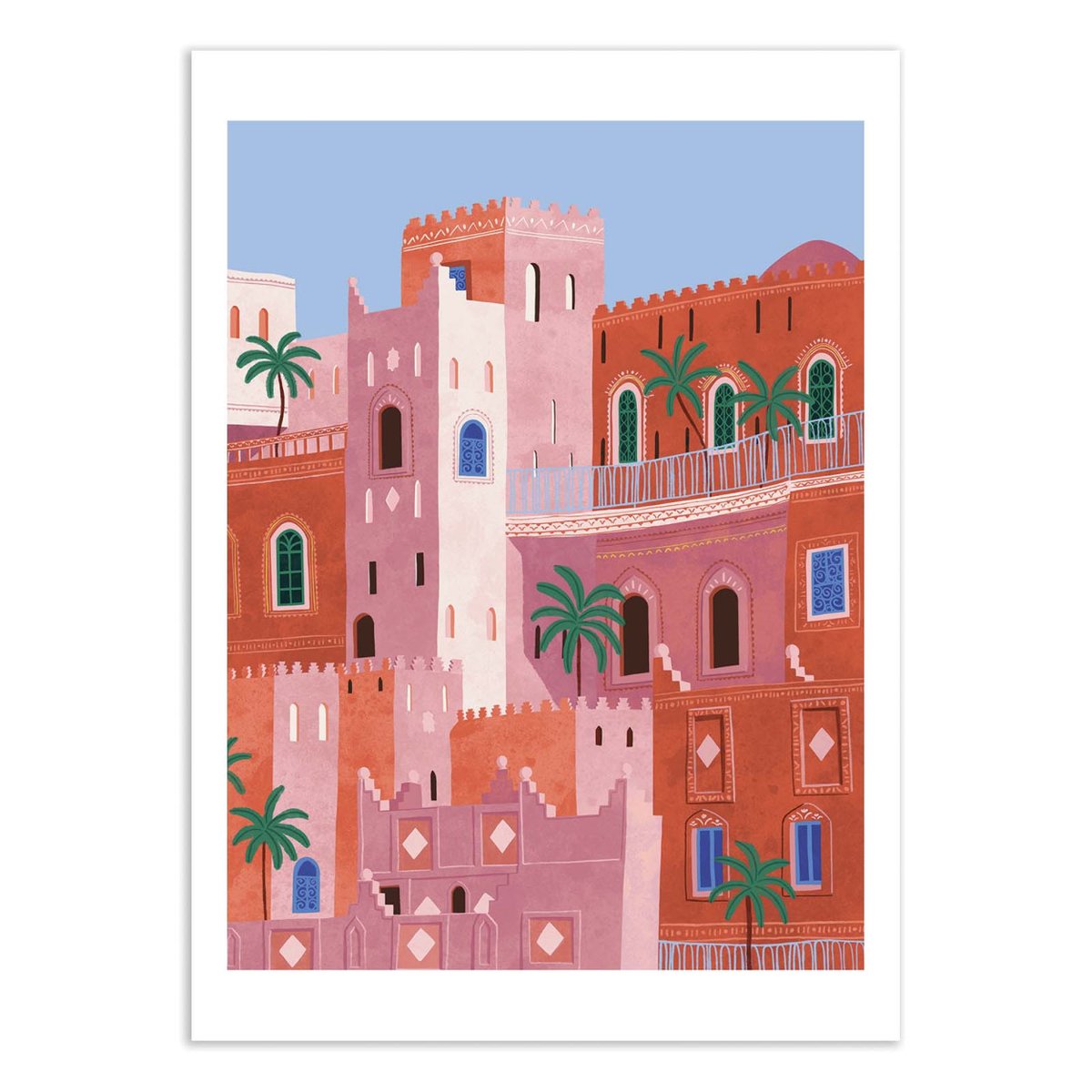 Affiche d'art - Sunset In Morocco - Ceyda Alasar couleur unique, WALL EDITIONS