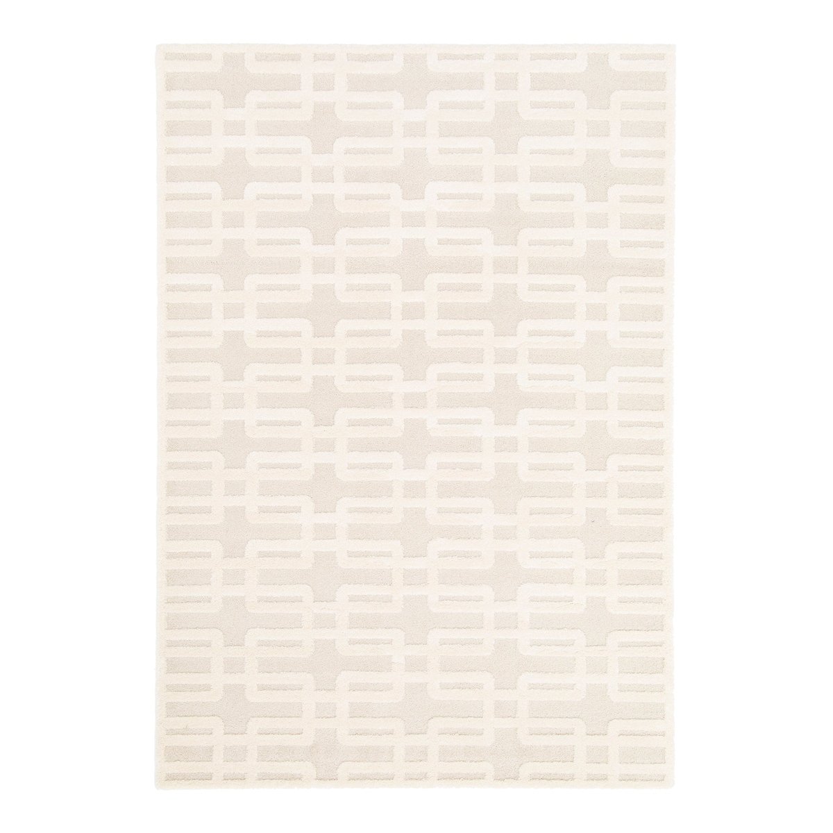 Tapis à relief doux et élégant LINK beige sable, AFK LIVING