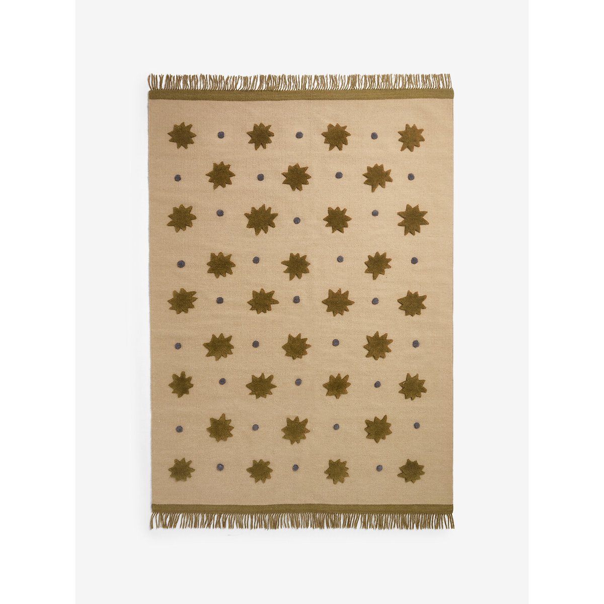 MADE.COM Bel Kosmic Handwoven Wool Rug natural/gold-coloured, MADE