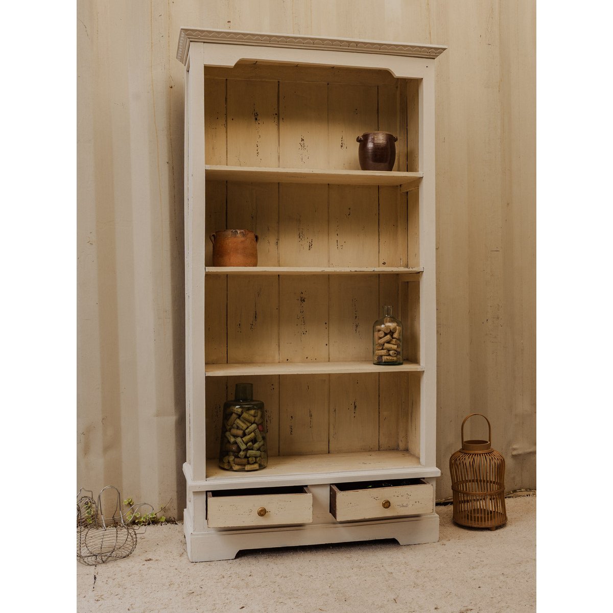 Vaisselier en bois blanc Maximilien N°395 - Bon état blanc, DEBONGOUT