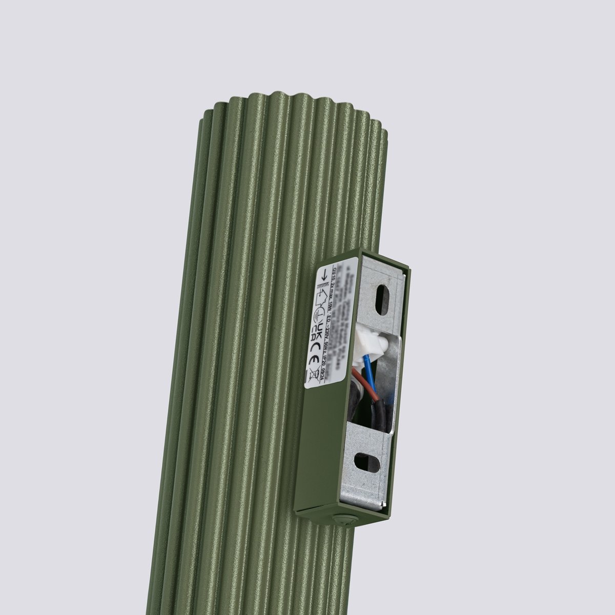 Applique Aluminium Vert Olive GU10 2 Karbon vert, EDEN