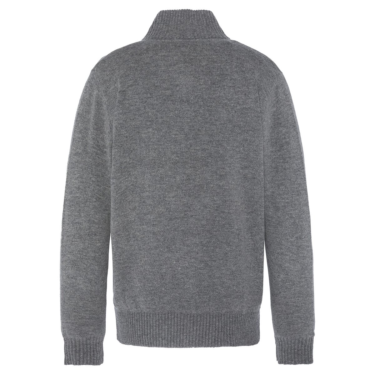 Pull camionneur anthracite en lambswool gris chiné, SCHOTT
