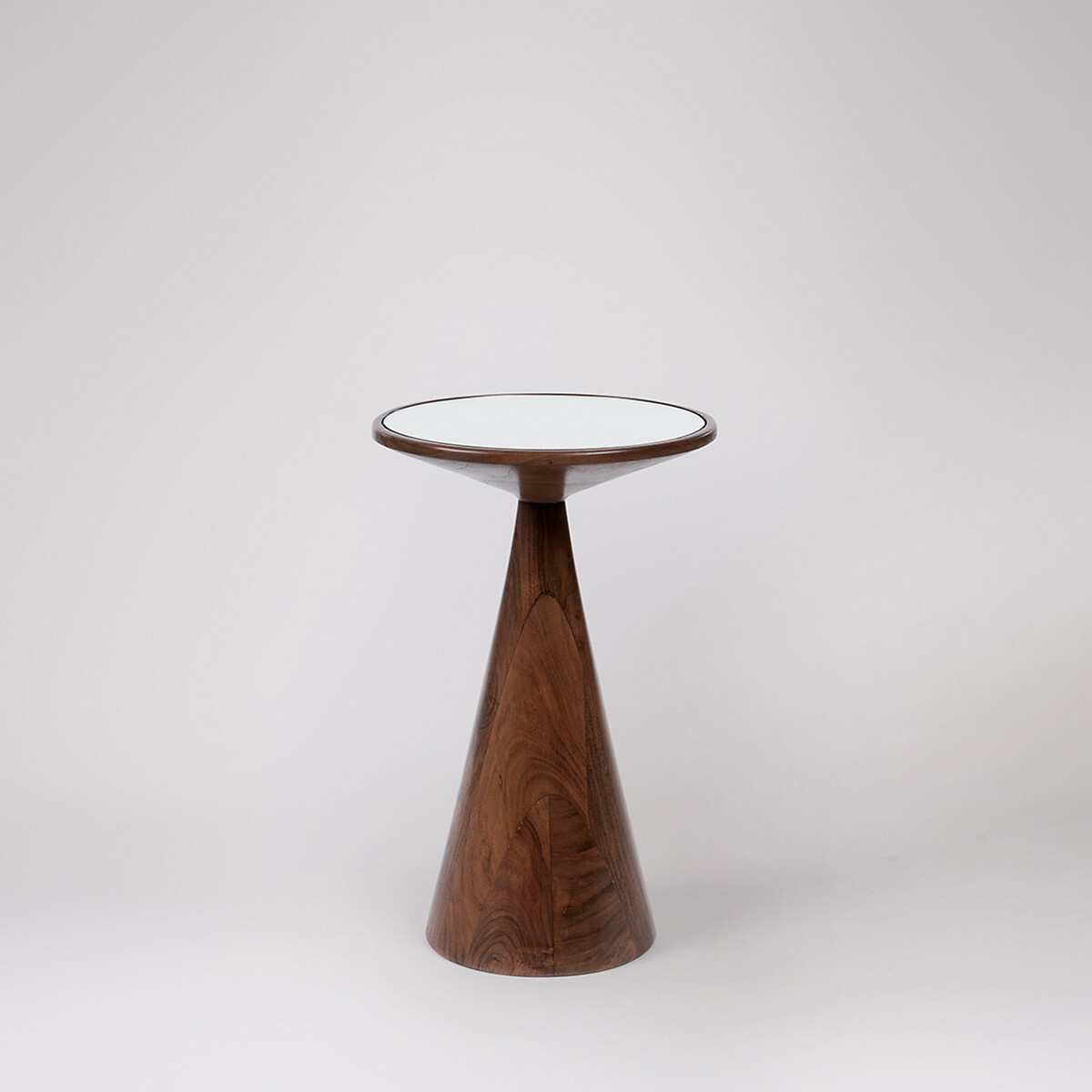 Figura Acacia Wood Side Table dark acacia wood, SWOON
