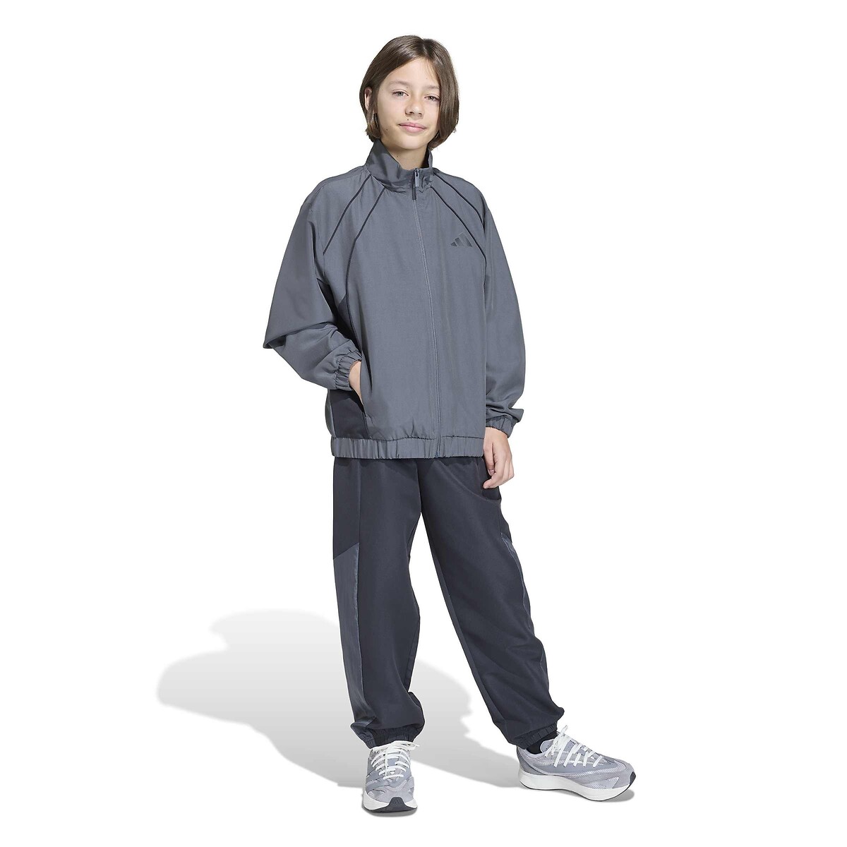 Survêtement en Woven noir/gris, ADIDAS SPORTSWEAR