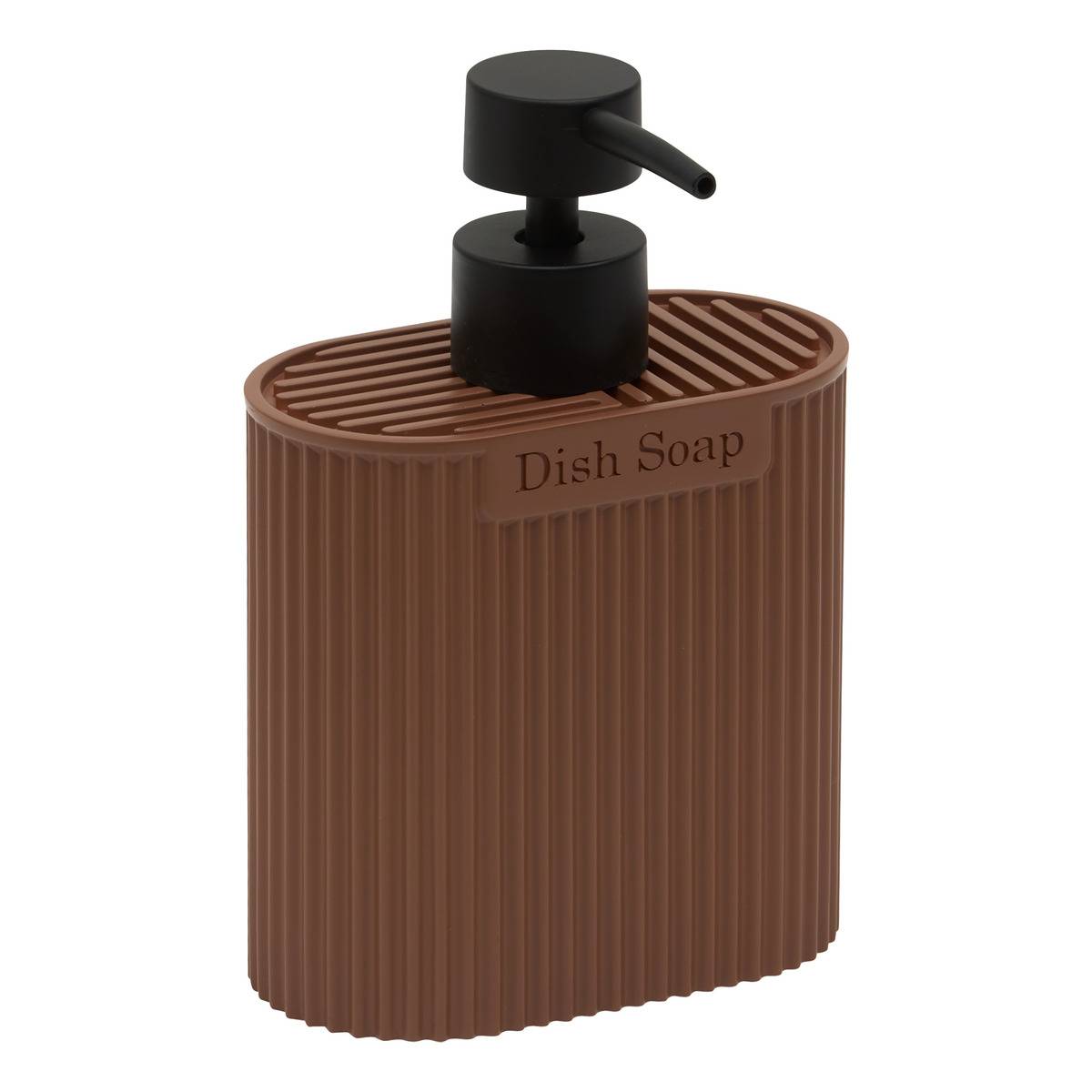 Distributeur de savon ovale TERRA marron, 5FIVE SIMPLY SMART