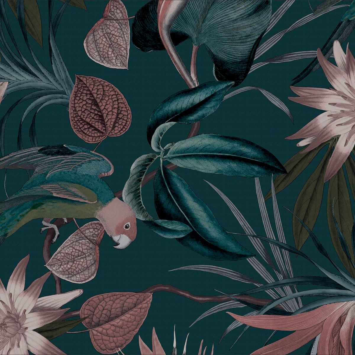 Papier peint Perroquets bleu, SUPERFRESCO EASY