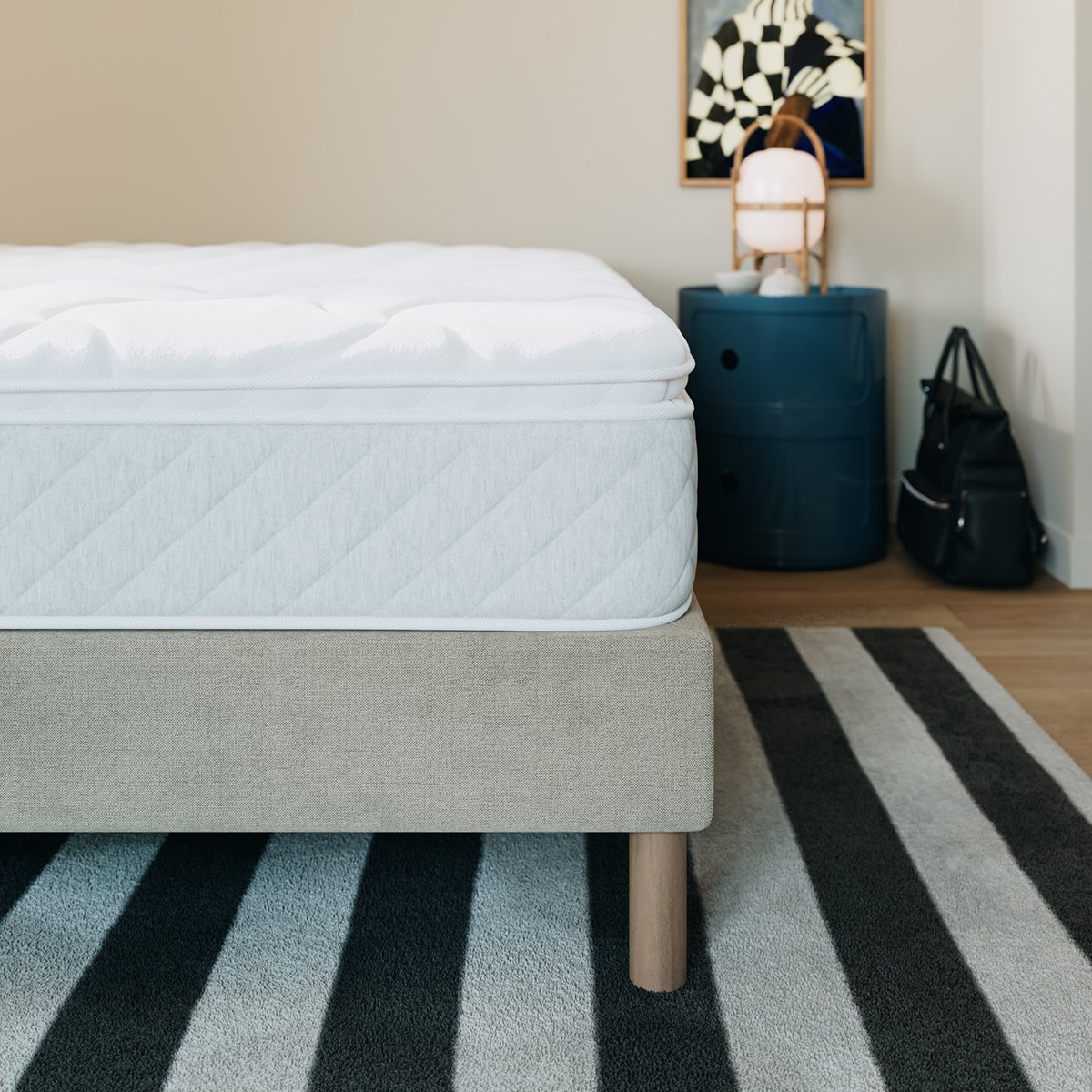 Matelas ressorts Bien-être Suprême blanc, SLOME