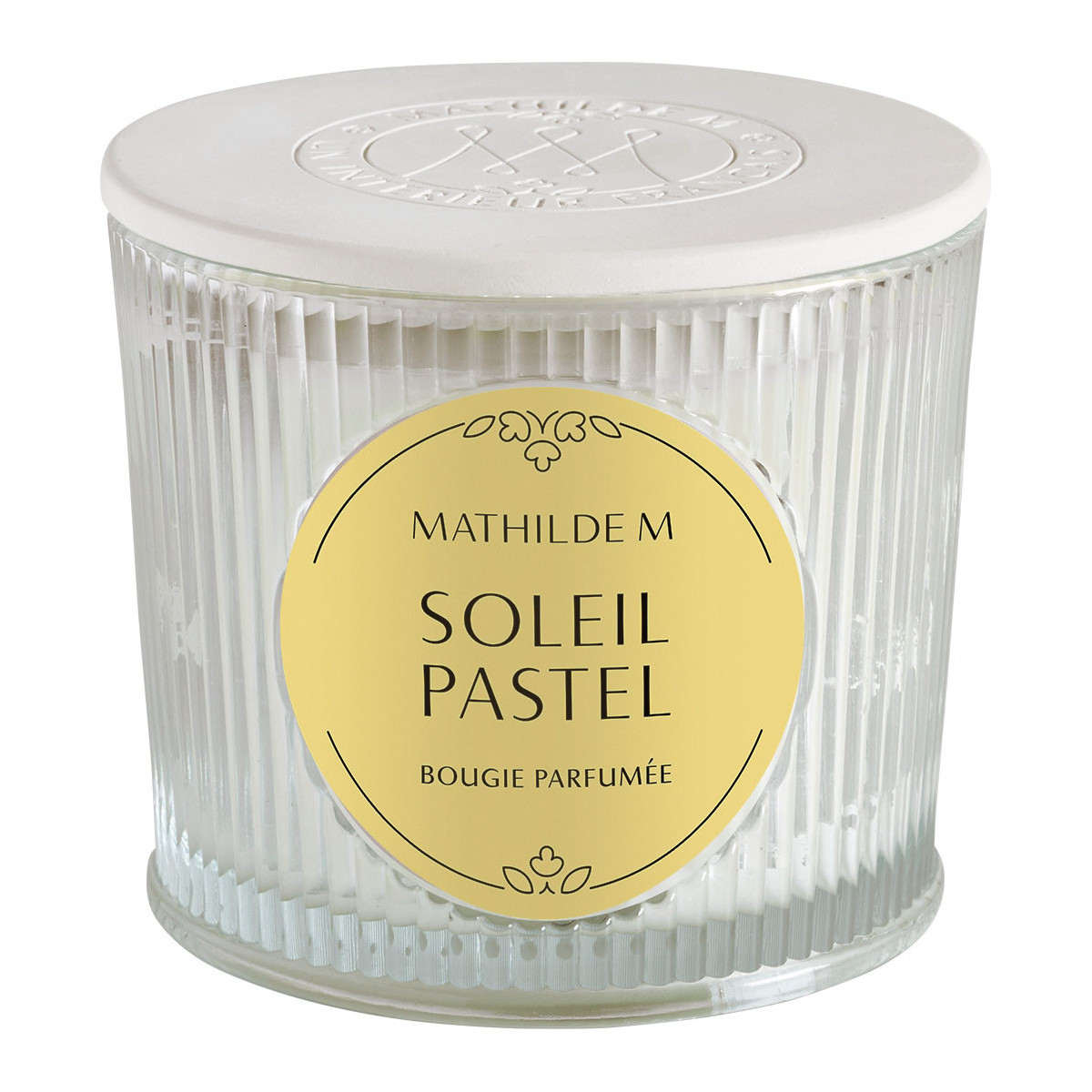 Bougie parfumée 400 g - Soleil Pastel transparent, MATHILDE M
