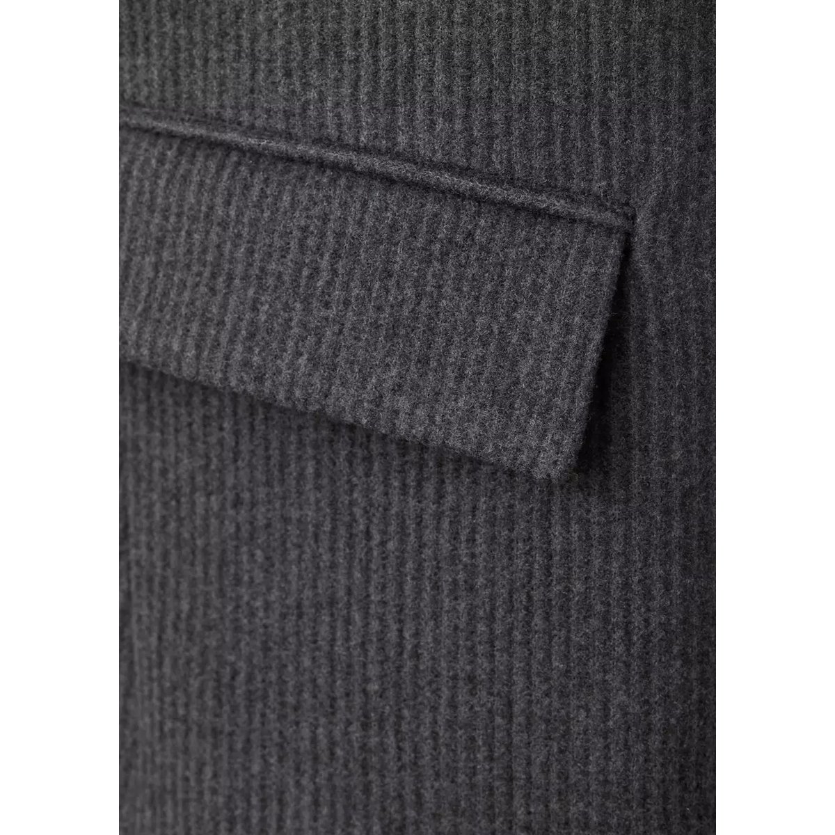 Blazer croisé à poches à rabat gris, MANGO TEEN