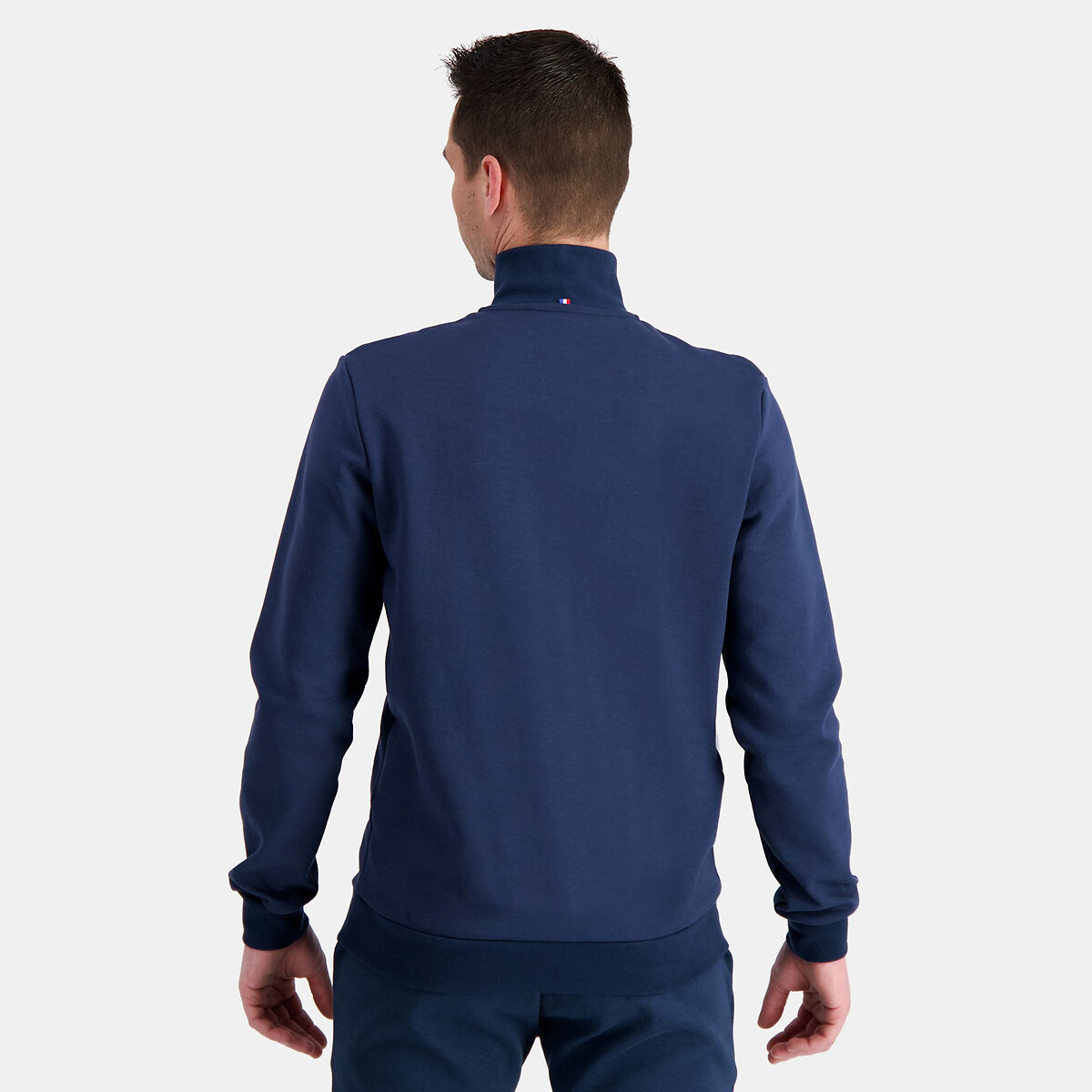 Sweat demi-zippé col montant Essentiel bleu marine, LE COQ SPORTIF