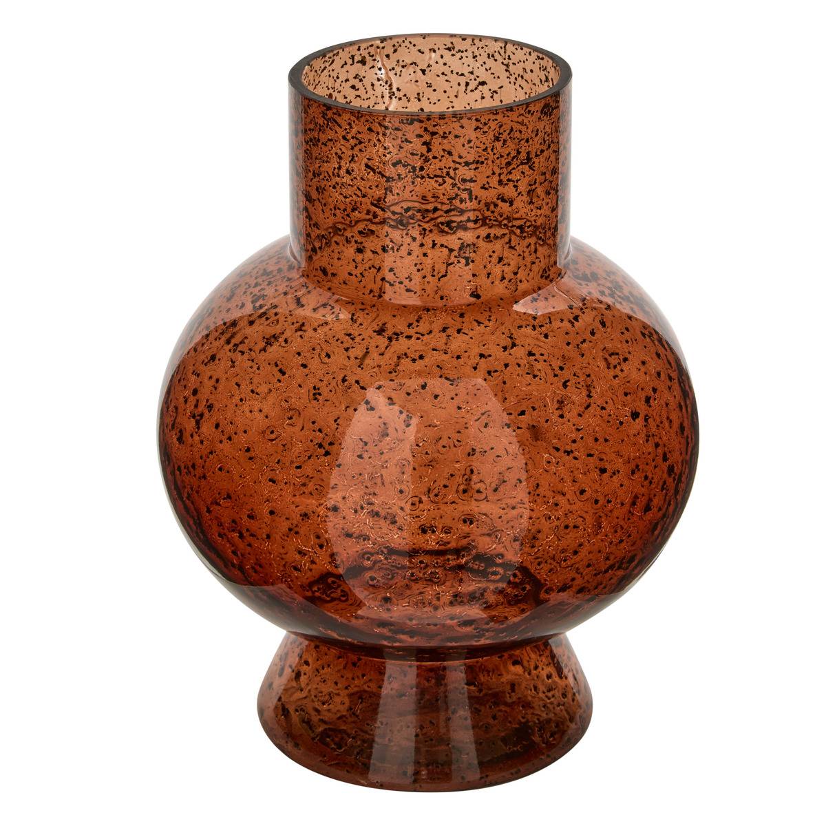 Vase Manae H.23cm marron, ATMOSPHERA