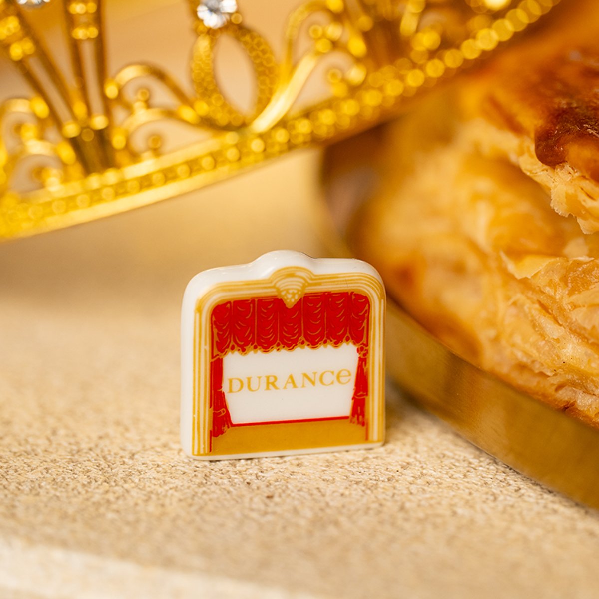 Bougie Galette des Rois couleur unique, DURANCE