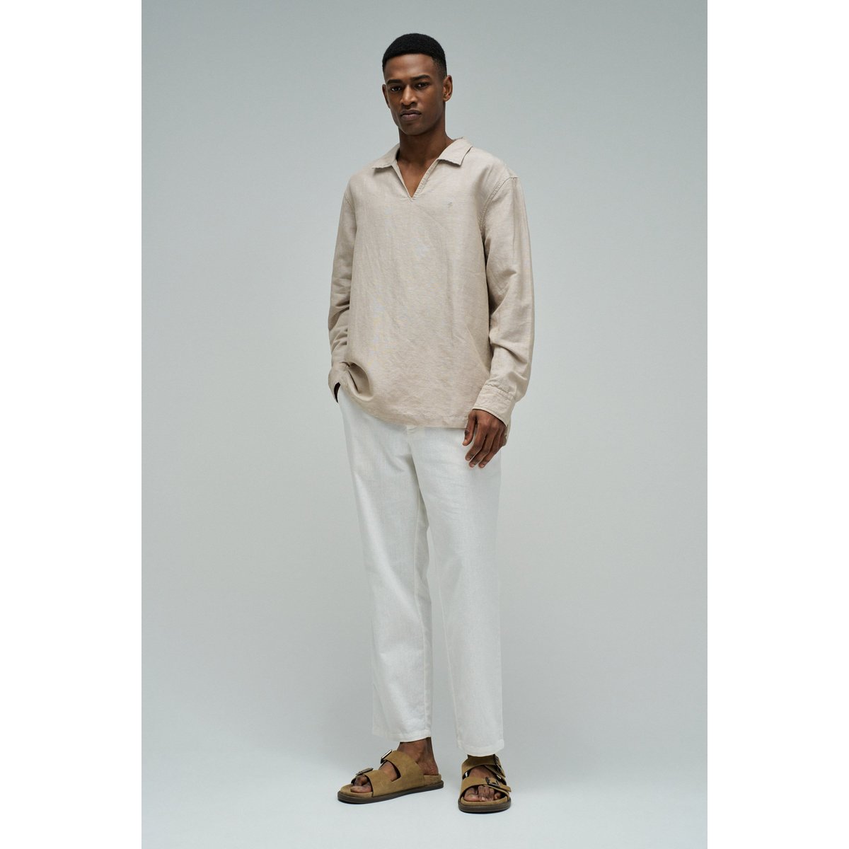 CHEMISE EN LIN ecru, SALSA JEANS
