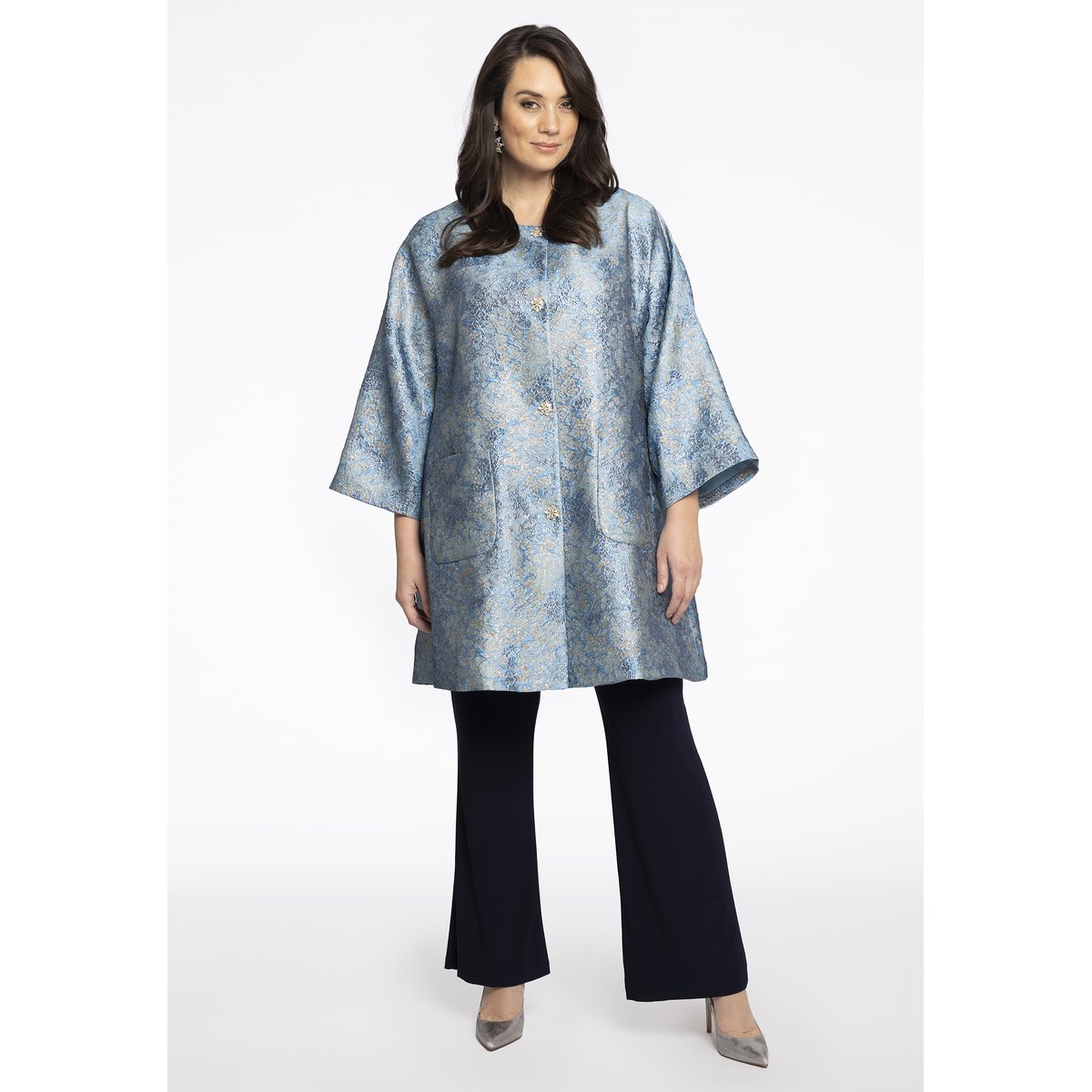 Jacket Avec des boutons bleu, YOEK