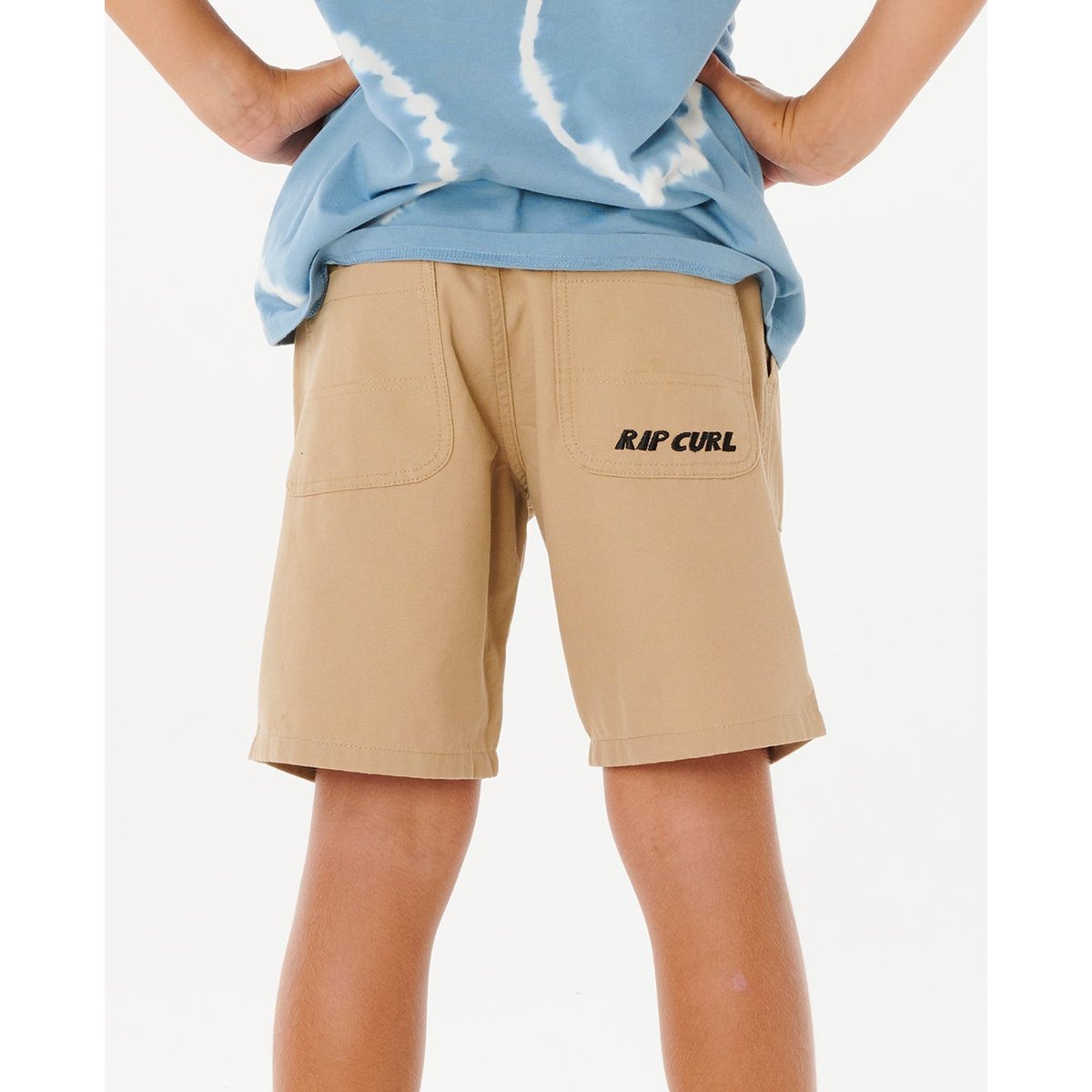 Boardshort STREAMLINE OFFSET VOLLEY sable kaki, RIP CURL