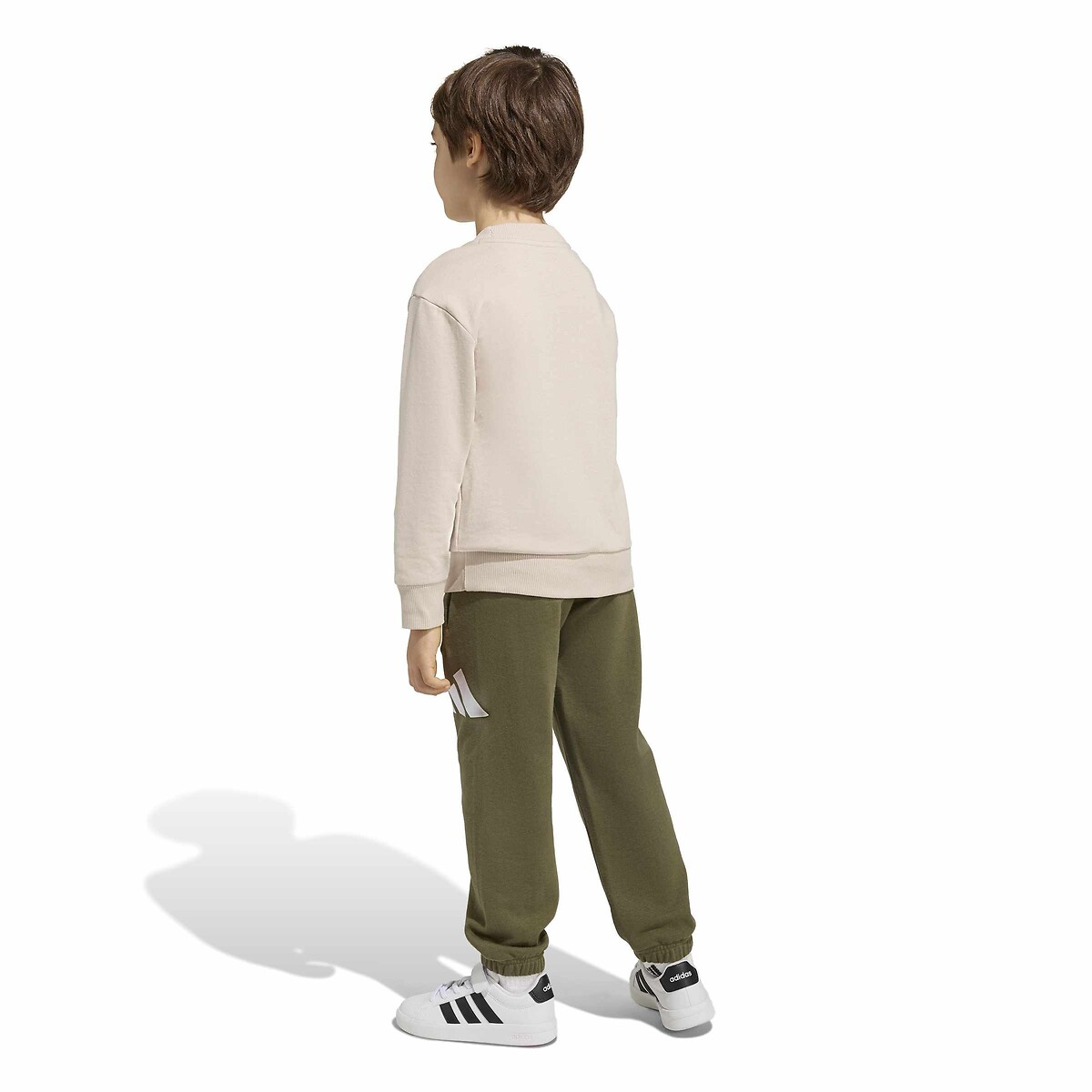 Set in pile, ESSENTIAL BIG LOGO beige / verde, ADIDAS SPORTSWEAR