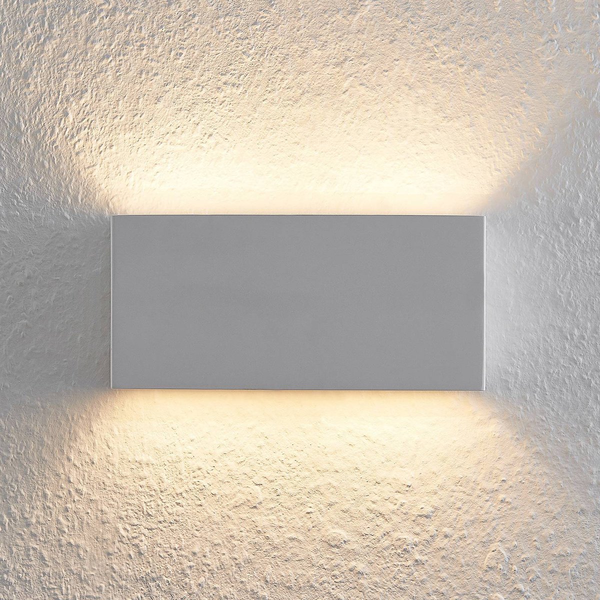 Applique en plâtre moderne, Mavora blanc, LINDBY