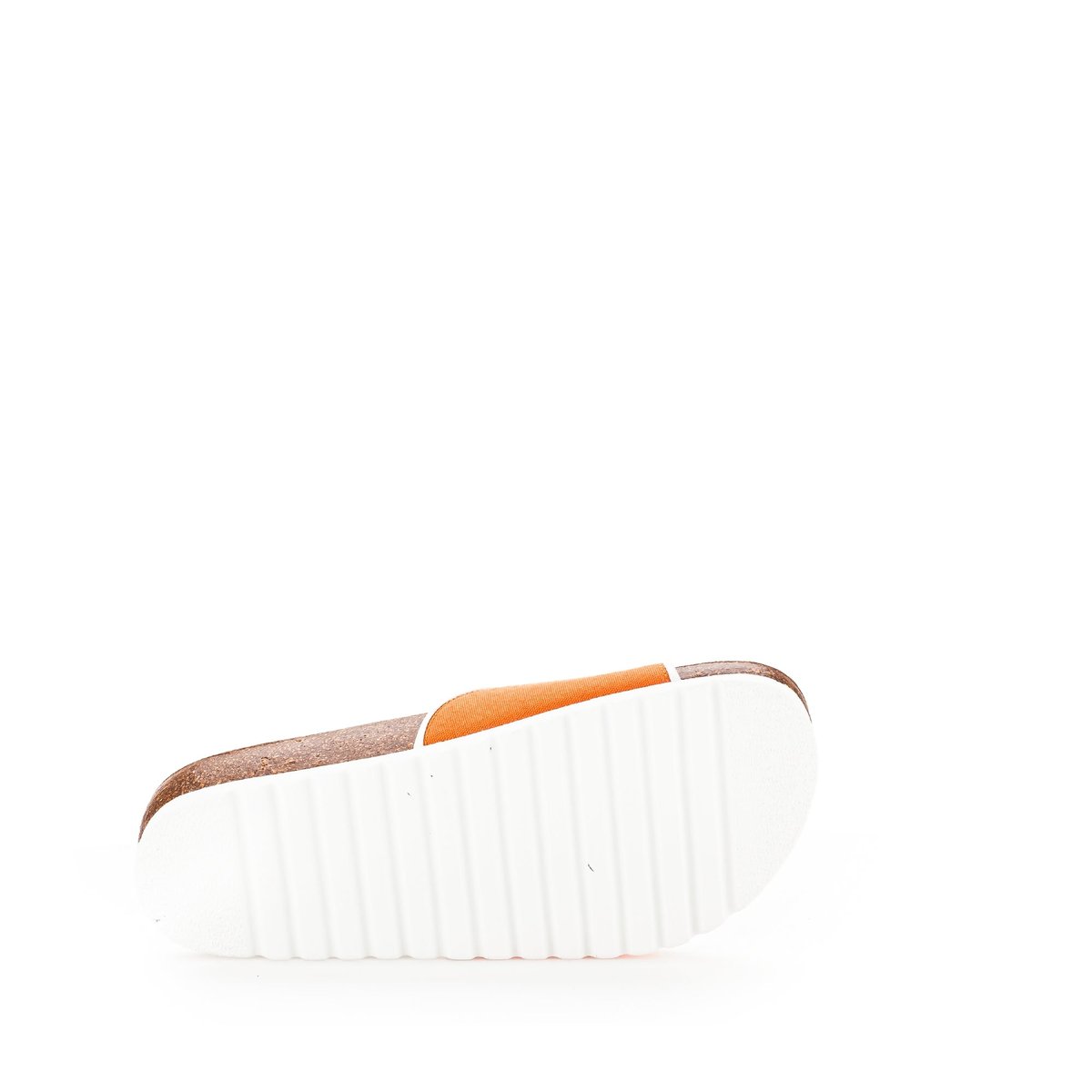 Mules en textile à talon plat orange, GABOR