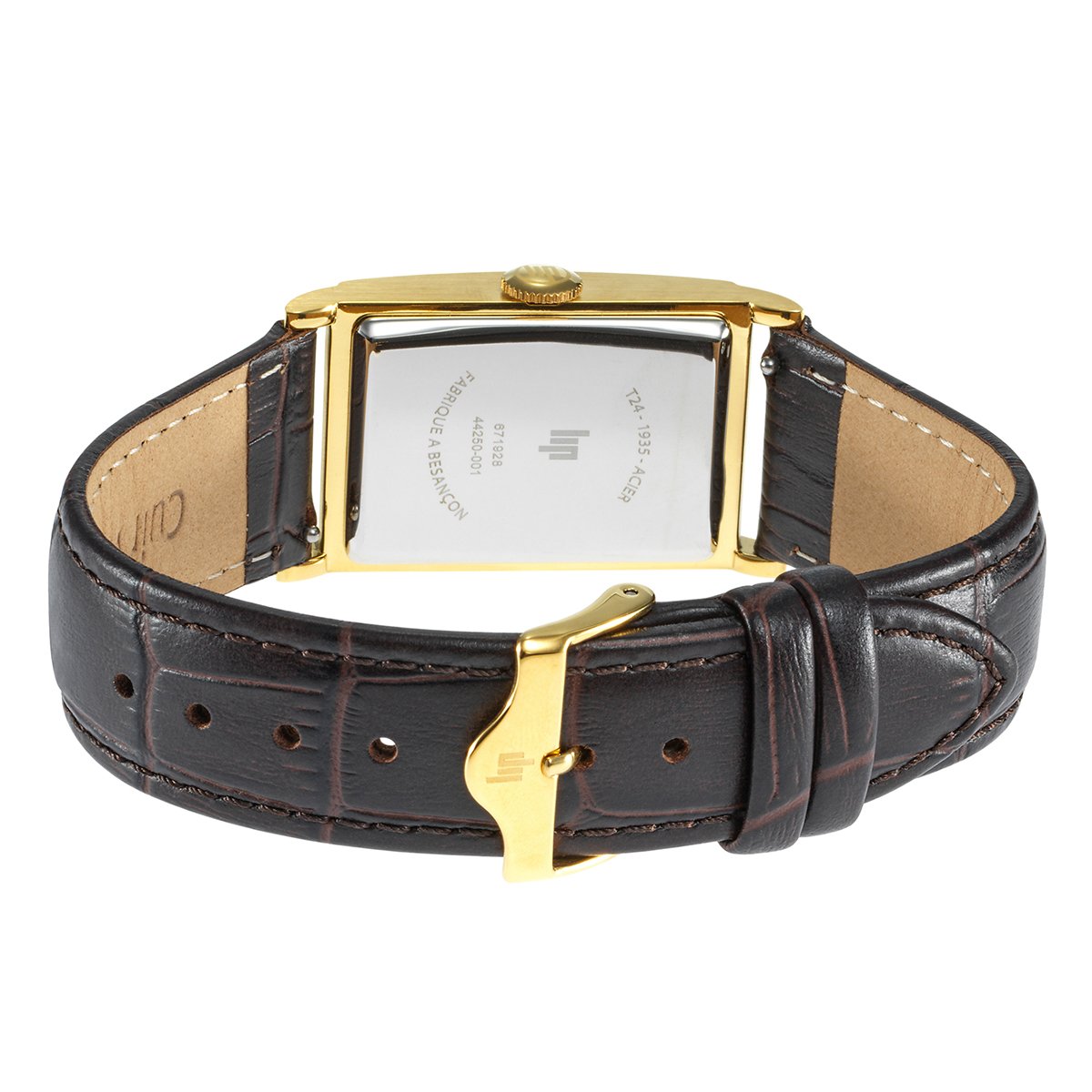 Montre Analogique CHURCHILL doré argenté marron foncé, LIP