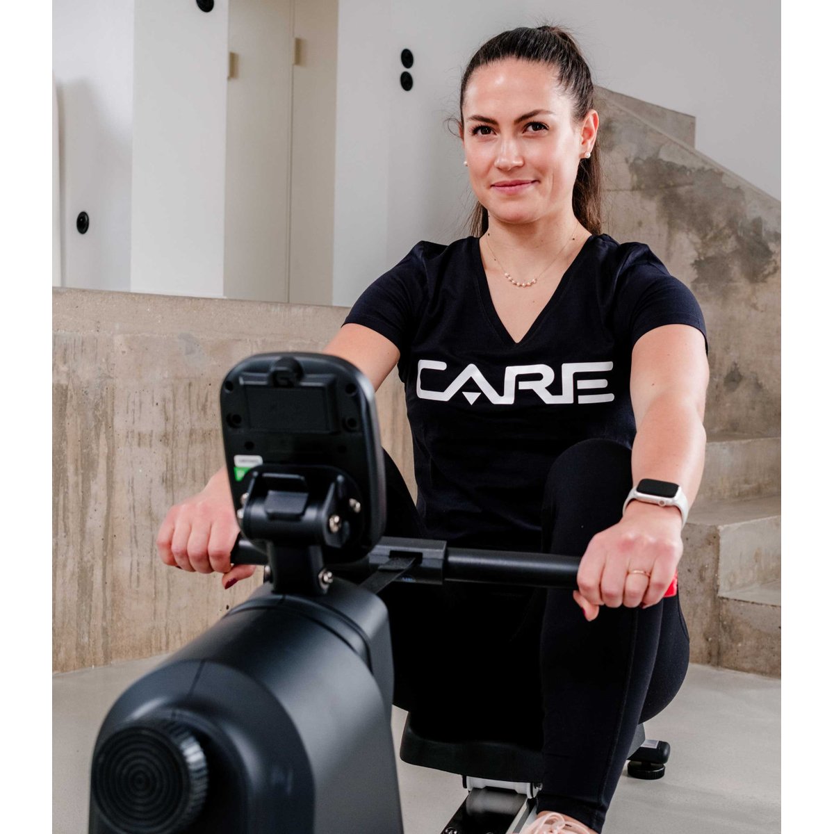 Rameur CARE - CLIPPER - manuel et connecté noir, CARE FITNESS