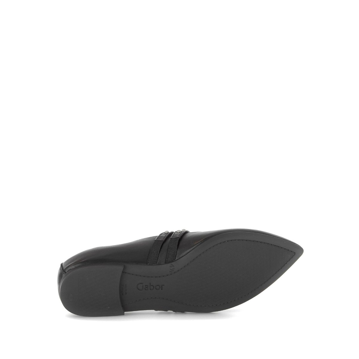 Ballerines en cuir à talon décroché noir, GABOR