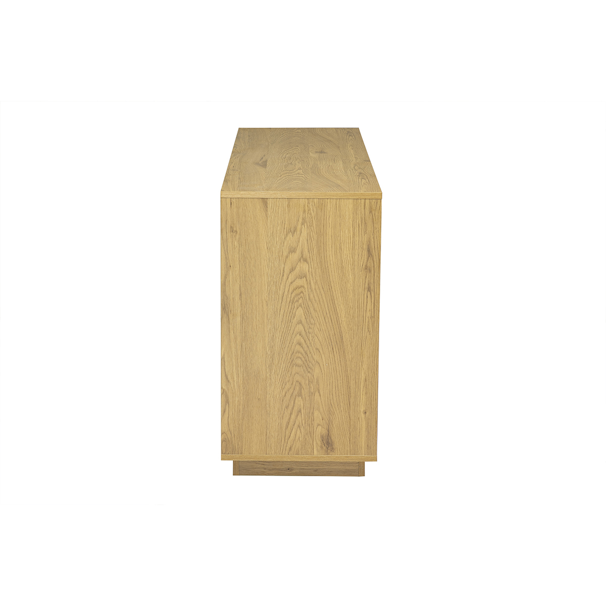 Buffet scandinave finition bois clair chêne 3 portes L140 cm MILLOR couleur unique, MILIBOO