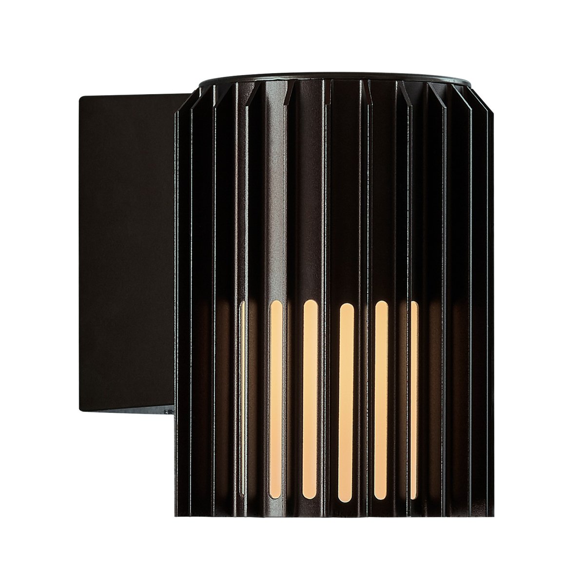 Applique murale extérieure adapté aux zones côtières  en aluminium, ALUDRA simple noir, NORDLUX