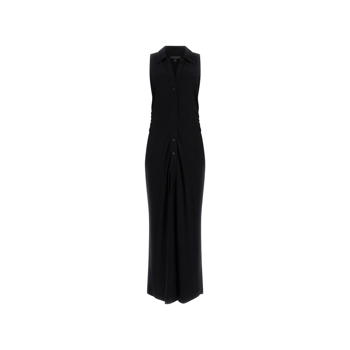 Robe Longue Boutonnée noir, GUESS