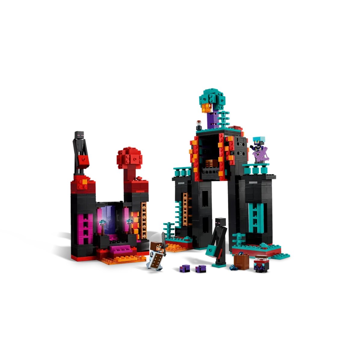 Minecraft La tour de l'Enderman multicolore, LEGO