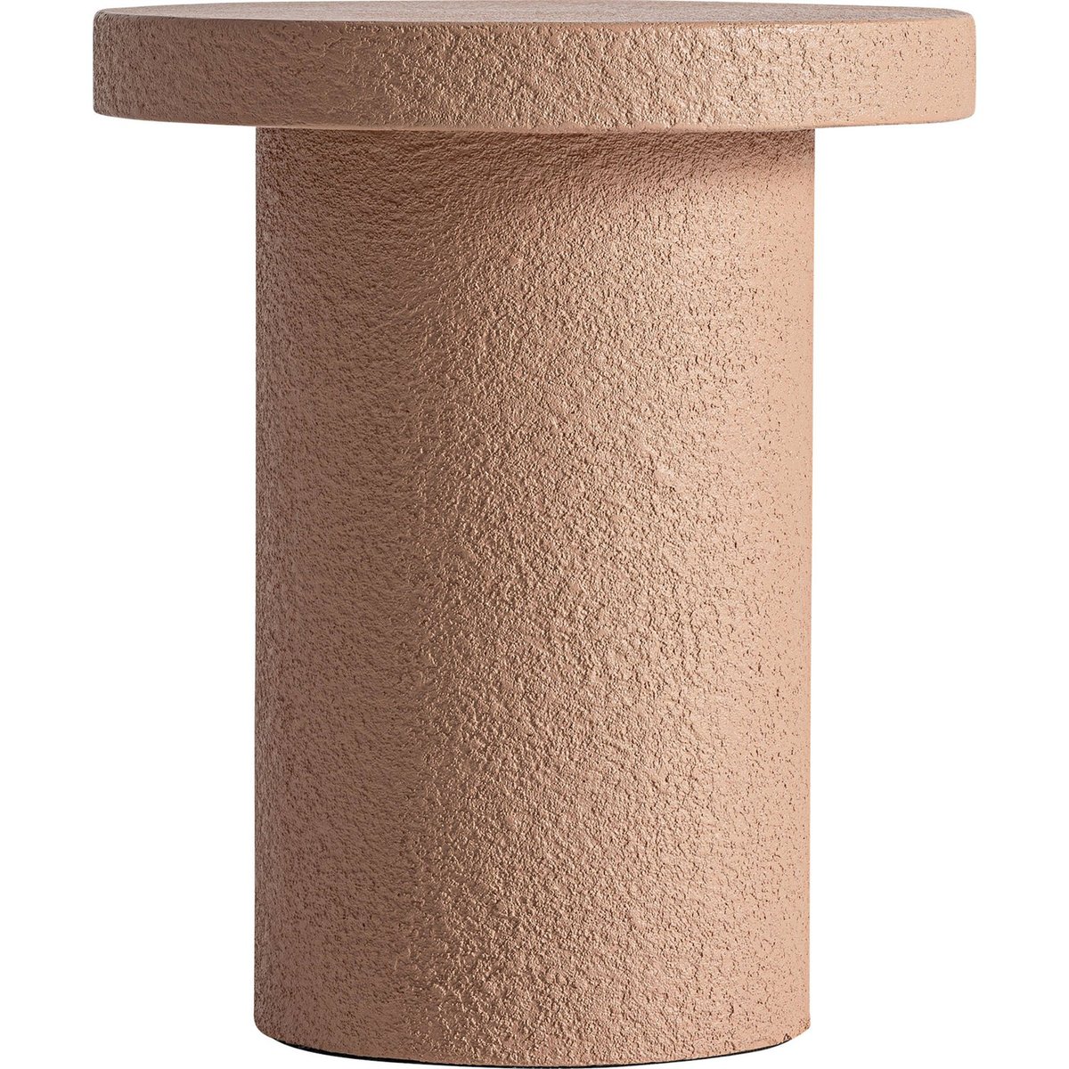 Table d'appoint ronde en béton terracotta, RECOLLECTION