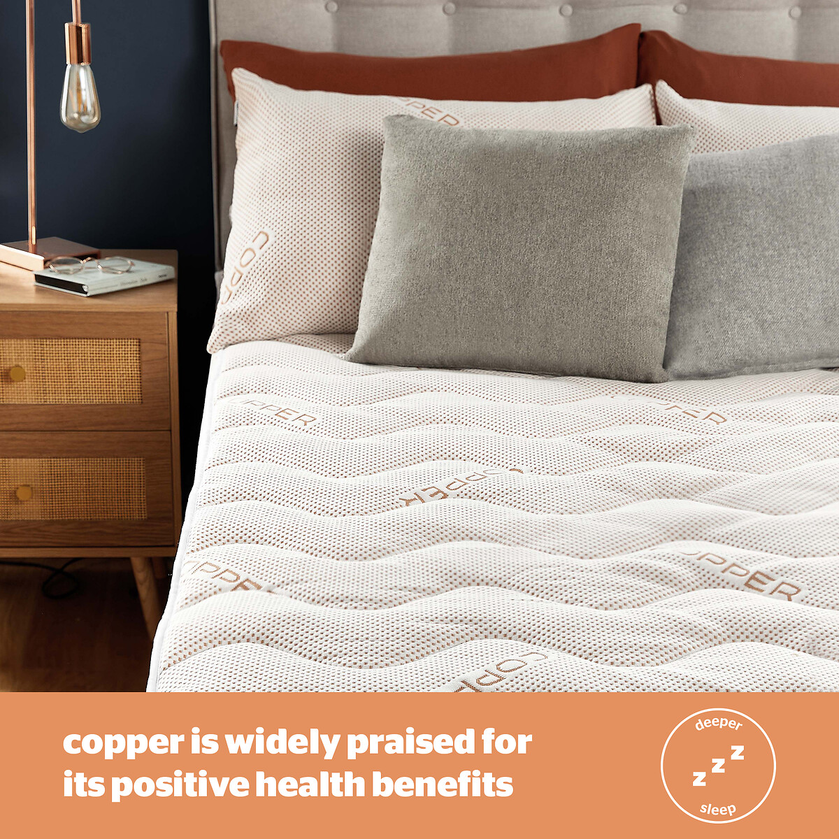 Copper Mattress Topper white, SILENTNIGHT