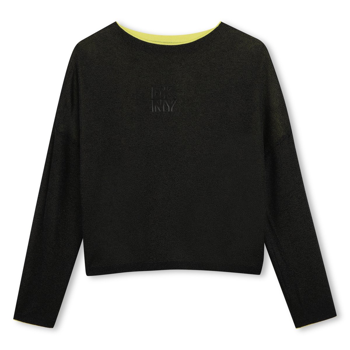 Pull réversible jaune noir, DKNY