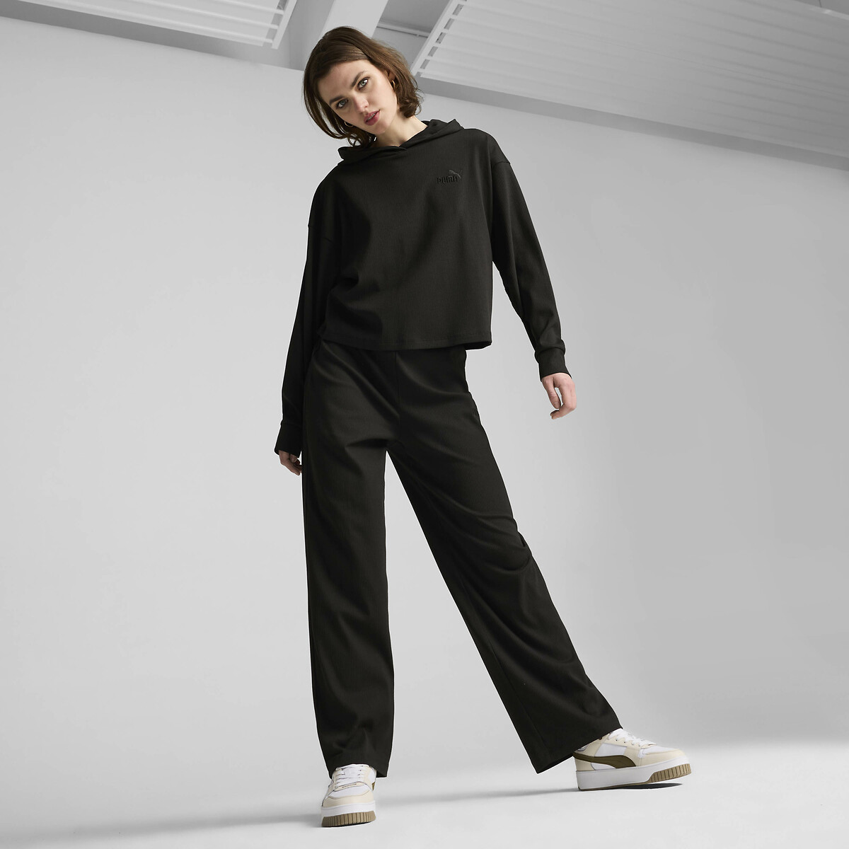 Sweat à capuche Essentials Elevated noir, PUMA