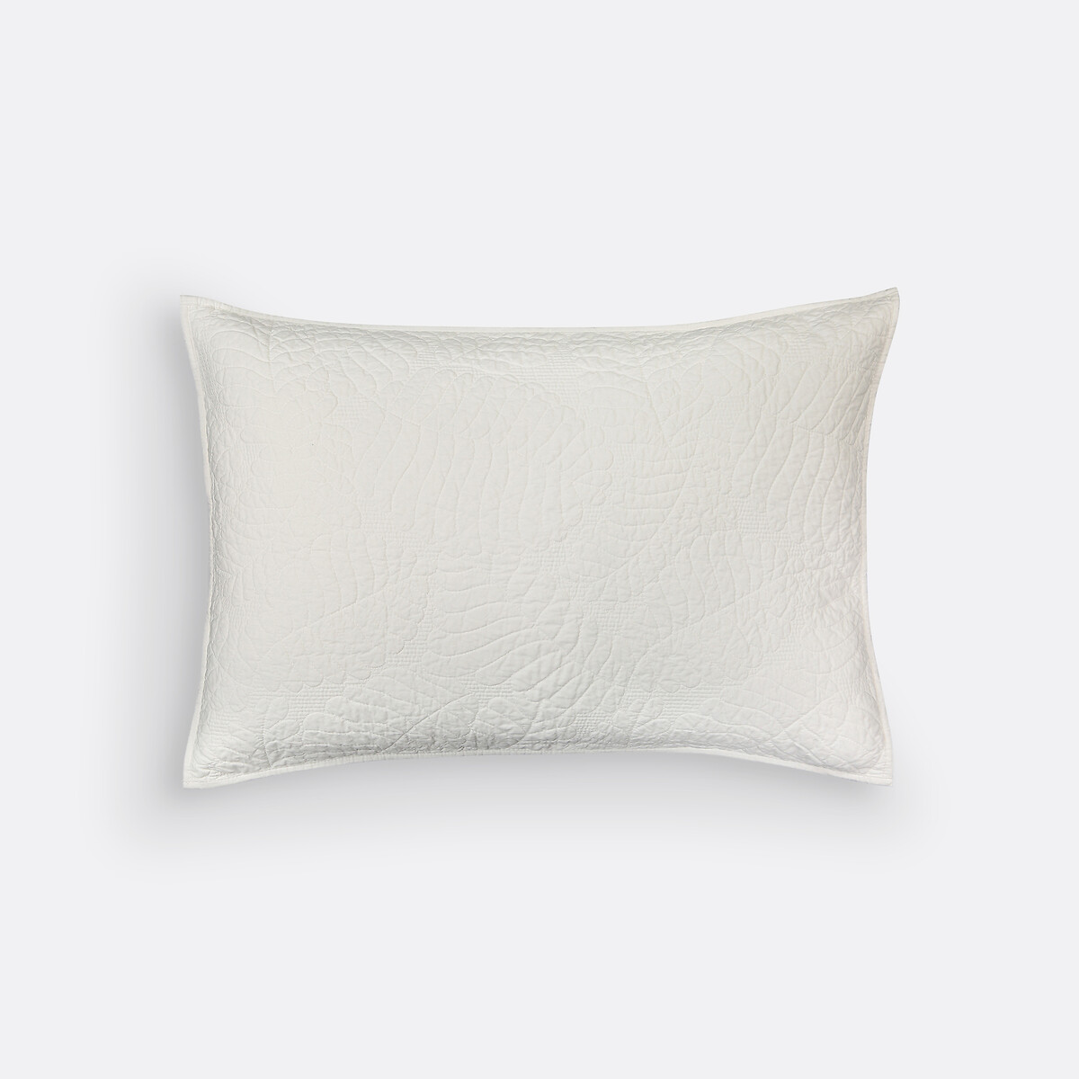 Housse de coussin percale coton, Tropical blanc, LA REDOUTE INTERIEURS
