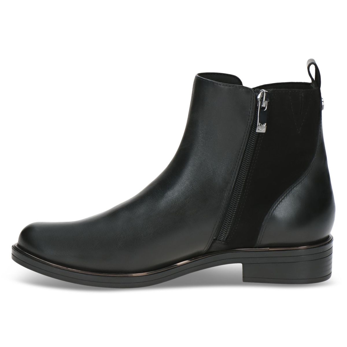 Bottine en cuir noir zèbre, CAPRICE
