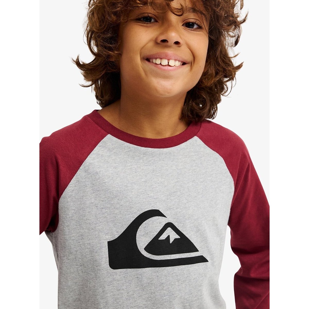 Long Sleeve T-Shirt grey/burgundy, QUIKSILVER