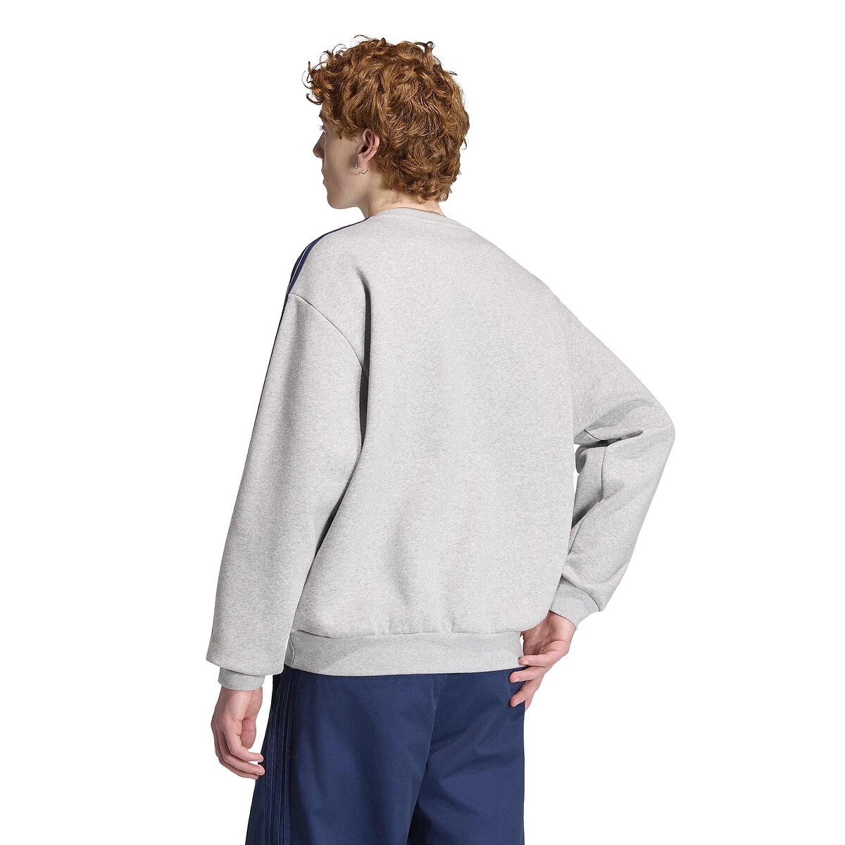 Sweat col rond, loose fit, ADICOLOR gris chiné, adidas Originals