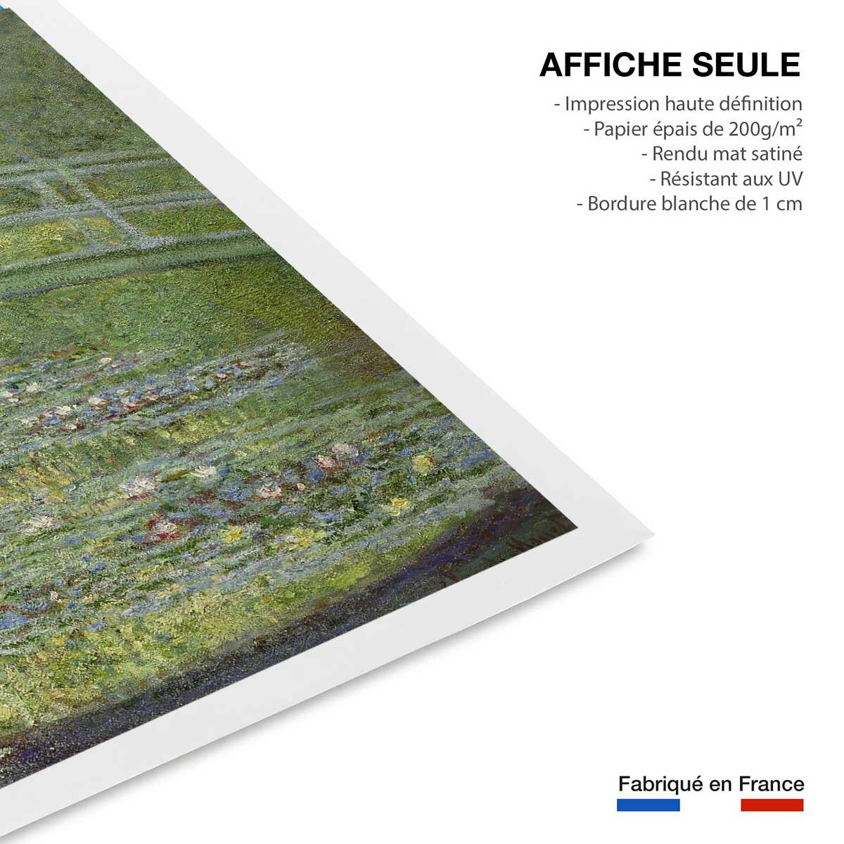 Poster Le pont japonais - Claude Monet affiche seule, HEXOA