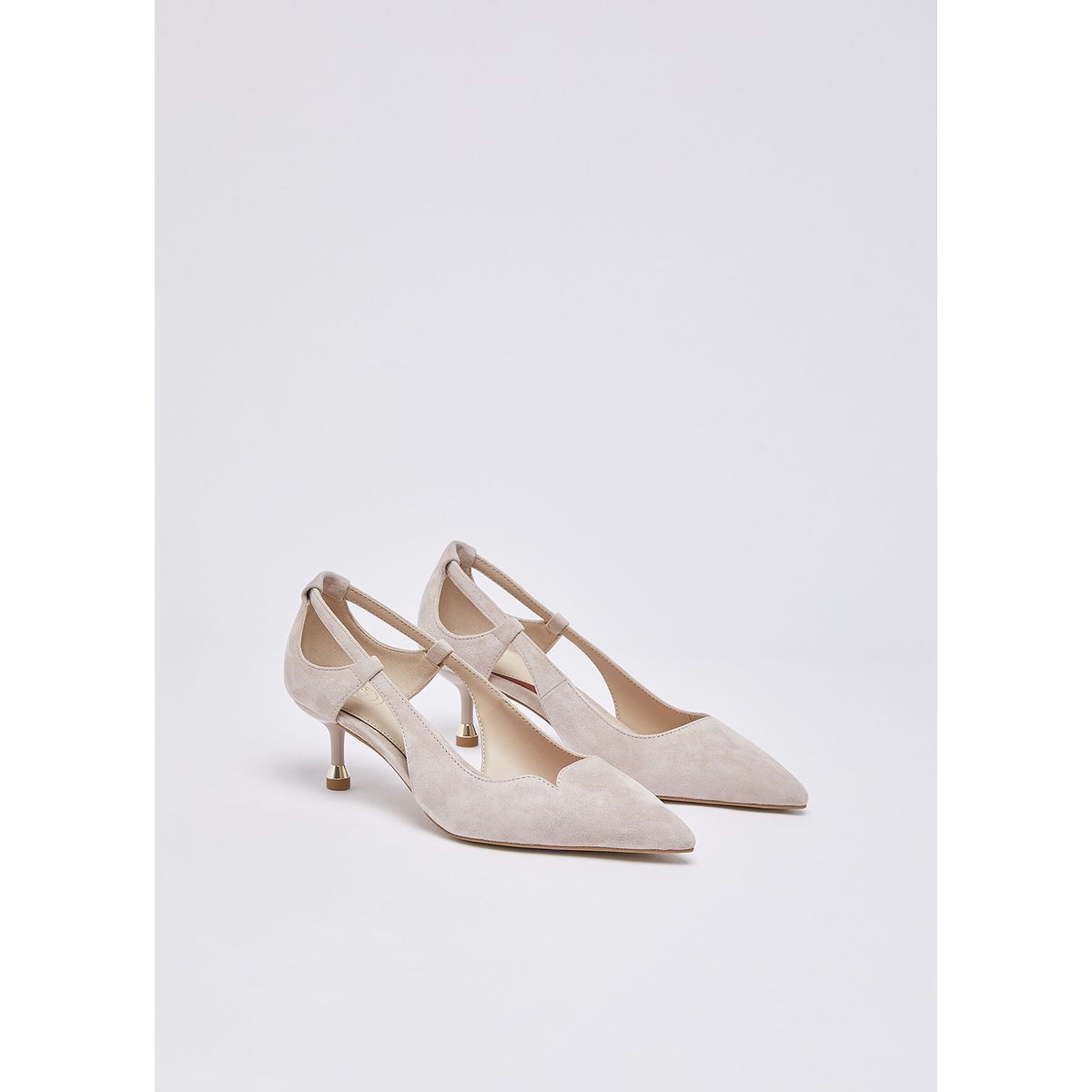 Escarpins en daim blanc, LIU JO